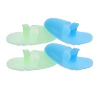 4 Pz Tampone Di Pulizia in Silicone Scrubber Facciale Viso Pennello Da Massaggio