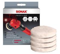 4 pz Tampone in lana d'agnello per lucidatrice rotativa Ø 80 mm