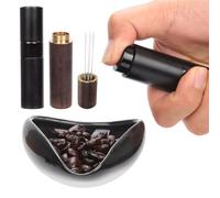 4 pz Tazza Dosatrice Caffè Grani, Bottiglia Spray, Agitatore Espresso, Cucchiaini Set, Vassoio per Dosaggio Caffè Ceramica Accessori Bar per Gli Amanti del Caffè (Fino a 35 g Chicchi Caffè)