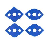 4 pz template Jig Router Raggio d'angolo per falegnameria angoli rotondi Posizionatore ABS rosso per angolo retto Cornici per foto Tavoli Sgabelli in legno (Blu)