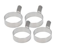 4 Pz Uova Frittura Anelli Acciaio Inox Omelette Modello Pancake Anelli Perfetto