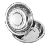 4 Pz Vassoio Della Bilancia Contenitore Espositore Vassoio D'argento Presa Di Luce Nera Presa a Filettatura Completa Guanti Da Biliardo Cappa a Pannello Silver Acciaio Inossidabile BESTonZON