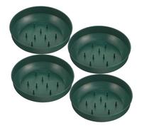 4 Pz Vassoio Floreale Porta Gabbia Floreale in Schiuma Ciotola Rotonda 14.50X14.50X3.50cm Verde per Matrimonio e Decorazione