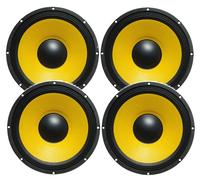 4 PZ. WOOFER 25 cm 4 Ohm ALTOPARLANTE 10" 26 CM 800W (200w x 4) x auto casse