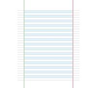 4 Quaderni Speciali per disgrafia e dislessia a righe di quinta (C) - serie CLASSIC 80 gr.