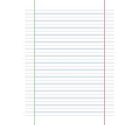 4 Quaderni Speciali per disgrafia e dislessia a righe di terza (B) - serie CLASSIC 80 gr.