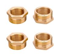 4 Raccordi Adattatore Riduttore Ottone da 1 Pollice a 3/4 Pollice per Vari Per T