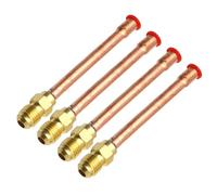 4 raccordi per tubi in ottone SAE con adattatore filettato maschio con tubo di rame per accessori HVAC connettore in ottone per aria condizionata