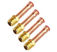 4 raccordi per tubi in ottone SAE con adattatore filettato maschio con tubo di rame per accessori HVAC connettore in ottone per aria condizionata