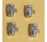 4 Radiatore Ottone Placcato Nichel Chiave Operato Aria Spurgo Moneta Valvole