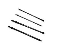 4 raschietti da 350 mm, 450 mm, 35,6 cm, 45,7 cm, martello pneumatico ad aria, scalpello rotondo, scalpelli a punta piatta, scalpello per piastrelle di cemento, martello pneumatico