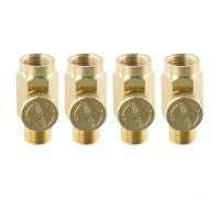 4 regolatori di pressione NPT da 1/4", valvola a pressione in ottone per tubo dell'aria compressa, valvola pneumatica con pulsante rotondo per una regolazione precisa, strumenti ad aria compressa