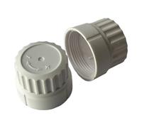 4 Regolazione Plastica Bianca M30x1,5 Per Valvole Termostatiche