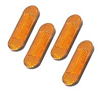 4 riflettori per moto da 96 x 24 x 8 mm, riflettore a forcella, autoadesivo, per una migliore visibilità e sicurezza nel traffico stradale, occhi di gatto, bicicletta per moto, scooter