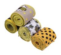 4 Rolls Nastro in Tessuto Stoffa Cablato Per L'artigianato Modellato