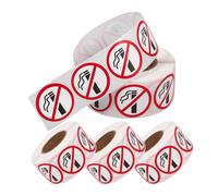 4 Rolls Vietato Fumare Cartelli Cartello Divieto Fumo Adesivi Avvertimento