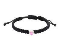 4 rose bracciale gioielli con 24 iniziali fosforescenti, bracciale intrecciato con lettere, ciondolo a cuore delicato, bracciale intrecciato per uomini, donne e ragazze Mm Perlé 2 regalo bracciale