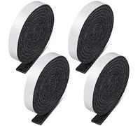 4 Rotoli 1/2 x 60 Pollici Strisce in Feltro Autoadesive Resistenti Nastro in Feltro Adesivo Rotoli di Strisce in Feltro Poliestere per Mobili e Libertà, 240 x 0,5 x 0,12 Pollici (Grigio Chiaro)