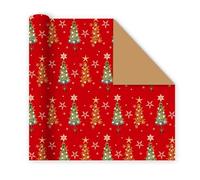 4 rotoli di carta da regalo natalizia vintage, 50 x 70 cm, sostenibili, fatti a mano, per regali di vacanze, compleanni e anniversari, confezione biodegradabile ecologica in design assortiti