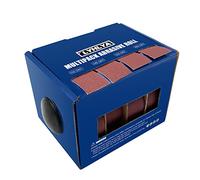 4 rotoli di carta vetrata 2,5 cm x 6 m con dispenser smeriglio per la finitura di mobili in legno e metallo e la levigatura di automobili, 150/240/320/400