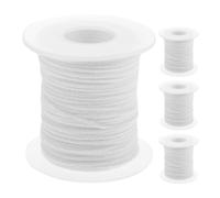4 rotoli di stoppino per candele in cotone, 66,71 yd, rocchetti di spago,