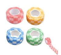 4 rotoli Kinesiology tape, Bende elastiche autoadesive, Bendaggio coesivo, Benda coesiva, Nastro salvapelle sportivo, Per il supporto articolare e il fissaggio della medicazione(4 colori)