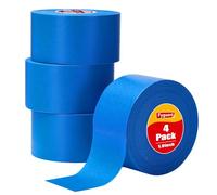 4 Rotoli Nastro Mascheratura, 50m x 48mm Nastro Adesivo Carta Nastro da Pittore Blu Universale per Lavori di Verniciatura Ristrutturazioni Artigianato
