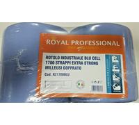 4 ROTOLONI BOBINE ROTOLONE CARTA BLU STUDI 1700 STRAPPI RESISTENTE KG. 3.500