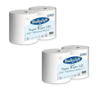 4 ROTOLONI DI CARTA da 800 strappi BULKY Assorbenti Bobine Rotolo Asciugatutto