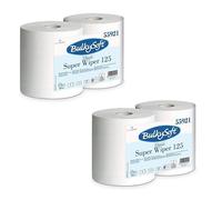 4 ROTOLONI DI CARTA da 800 strappi BULKY Assorbenti Bobine Rotolo Asciugatutto