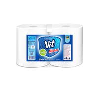 2 ROTOLONI DI CARTA ROTOLONE BOBINE 800 STRAPPI ASCIUGATUTTO VIT GOFFRATO M.ITA