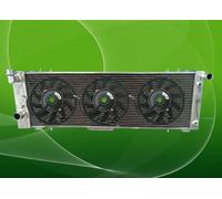4 ROW Alu Radiator+FAN For Jeep Cherokee XJ 4.0L Right Hand Drive 1994-2001 AT
