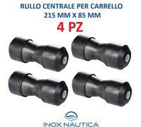 4 RULLI CENTRALI PER CARRELLO 215x85 mm RULLO CENTRALE REGGICHIGLIA BARCA