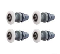 4 rulli di ricambio per porte scorrevoli in vetro con geometria ottimizzata delle ruote per un tracciamento bilanciato delle porte (20 mm)