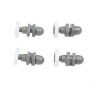 4 rulli di ricambio per porte scorrevoli in vetro con geometria ottimizzata delle ruote per un tracciamento bilanciato delle porte (25 mm)
