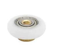 4 rulli for porta doccia, puleggia for porta scorrevole in vetro, ruote for porta scorrevole, rulli for accessori da bagno, 20-27 mm(27mm)