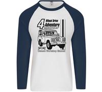 4 Ruota Drive Adventure 4X4 Off Road Uomo L/S Baseball T-Shirt