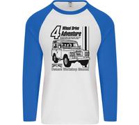 4 Ruota Drive Adventure 4X4 Off Road Uomo L/S Baseball T-Shirt