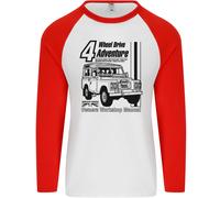 4 Ruota Drive Adventure 4X4 Off Road Uomo L/S Baseball T-Shirt