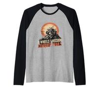 4 Ruote 1 Mission Conquer Trails ATV Quad Equitazione Maglia con Maniche Raglan