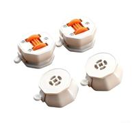 4 ruote con freno silenziose con materiali resistenti all'usura e retro autoadesivo per una vestibilità stabile, adatte per il trasferimento di mobili e la protezione del pavimento (nero)