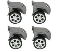 4 ruote di ricambio in gomma per bagagliaio, 60 x 12 mm/55 x 12 mm, resistenti, ruote per valigie a 360 gradi, Uno