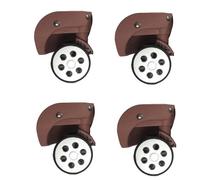 4 ruote di ricambio in gomma per bagagliaio, 60 x 12 mm/55 x 12 mm, resistenti, ruote per valigie a 360 gradi, Uno