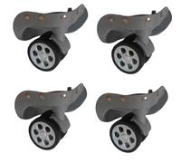 4 ruote di ricambio in gomma per bagagliaio, 60 x 12 mm/55 x 12 mm, resistenti, ruote per valigie a 360 gradi, Uno