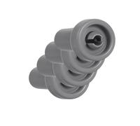 4 ruote for cestello superiore for lavastoviglie, compatibili con AEG, compatibili con Electrolux/Favorit/Privileg/Zanussi, parti del kit ruota superiore for lavastoviglie