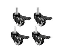 4 ruote girevoli con stelo filettato da 1,5" for impieghi gravosi M8x25 for carrelli della spesa, banchi lavoro, mobili(1.5inch M8 type 1)