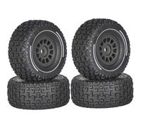 4 ruote in gomma RC 65 x 28,5 mm mozzo esagonale 12 mm RC parti di ricambio per ARRMA 1/14 Mojave GROM RC auto (nero)