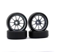 4 ruote in metallo per mozzo ruota, offset 1.5 RC parti aggiornate per WLtoys 1/28 K969 Mini-Z AWD AMZ Mini-Q AMR GLA DRZ Mini-D IW04M RC Car (Titanio)
