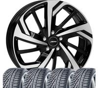 4 ruote invernali complete Rixon 9x19 ET 38 5x112 nero lucido con 265/50 R19 110V Continental WinterContact™ TS 870 P XL FR Evc per BMW X6 X5