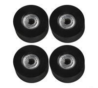 4 ruote per canottaggio, puleggia in plastica e nylon con cuscinetti in acciaio per resistenza all'acqua, parti di ricambio scorrevoli, 45 x 21 x 8 mm, colore nero